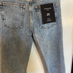 Anine Bing Light Blue Denim Pants